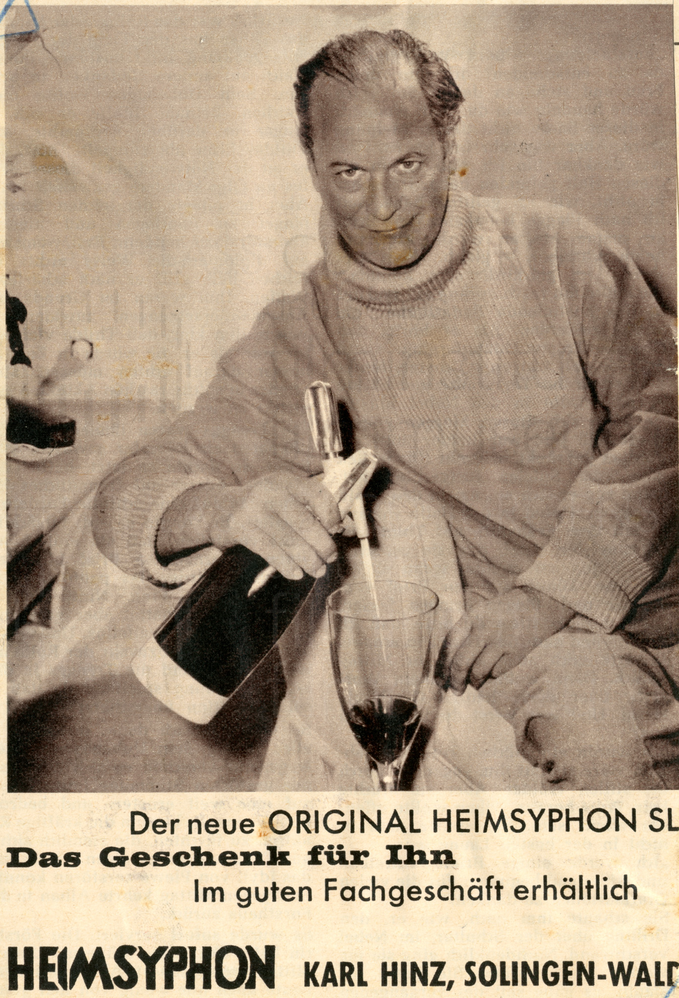 Werbung für HEIMSYPHON, 1960