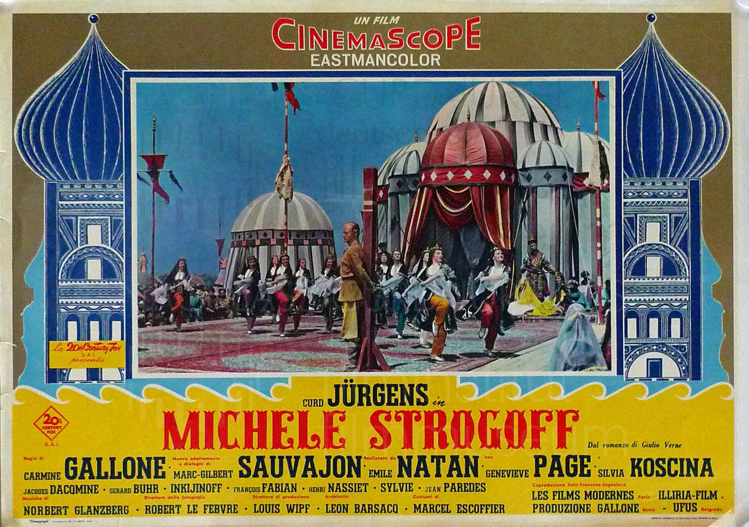 MICHEL STROGOFF (1956) ital. Plakat