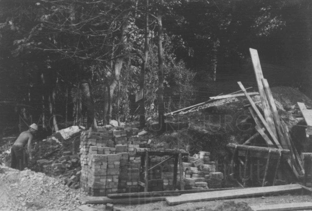 Hausbau in Grinzing, ca. 1947