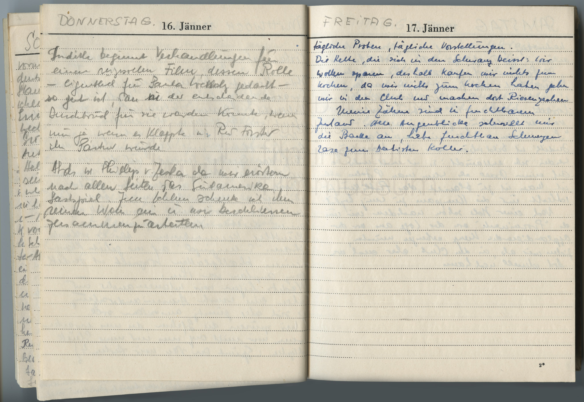 Tagebucheintrag vom 17.1.1947