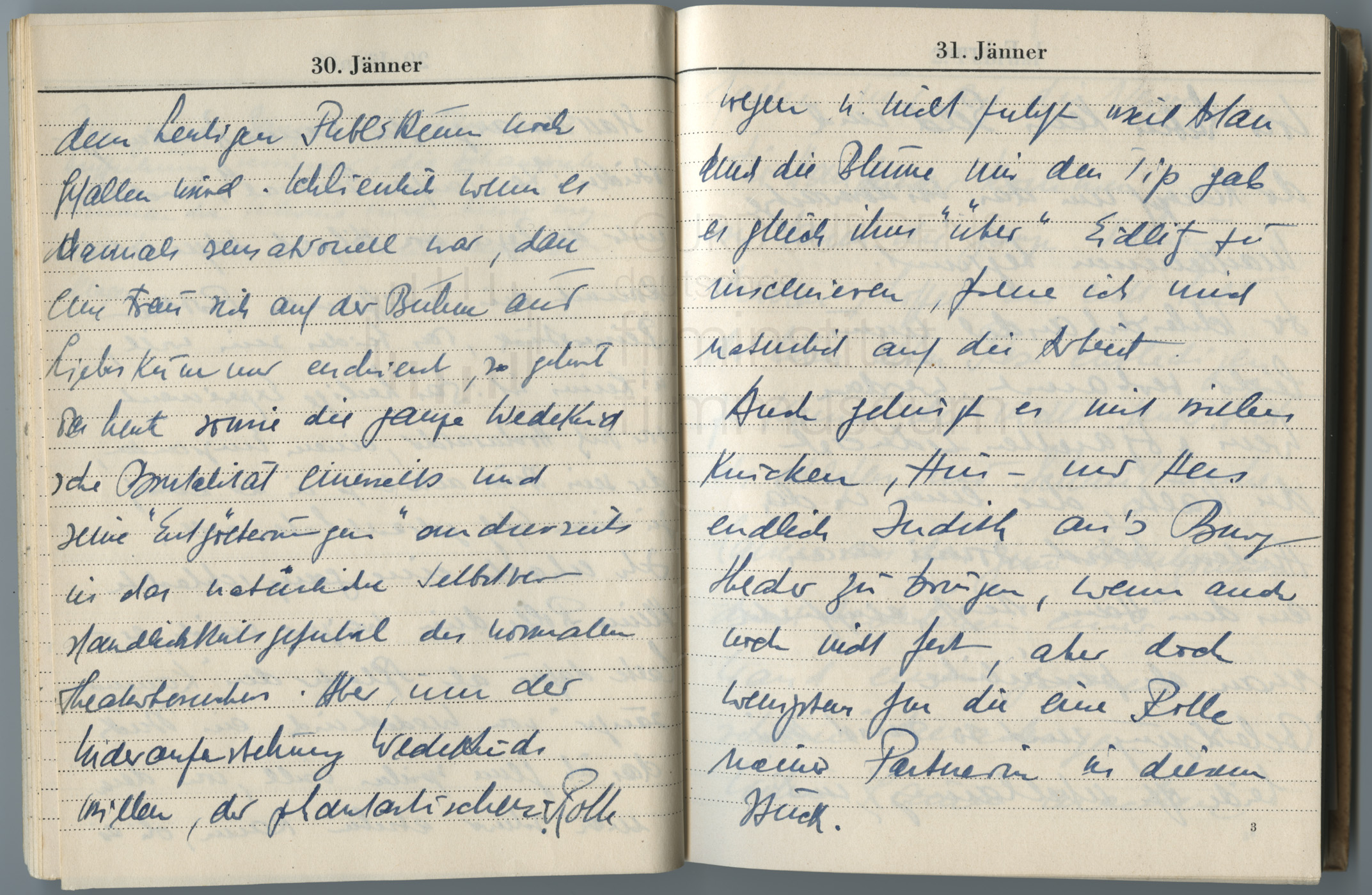 Tagebucheintragungen vom 29.1. bis 31.1.1947