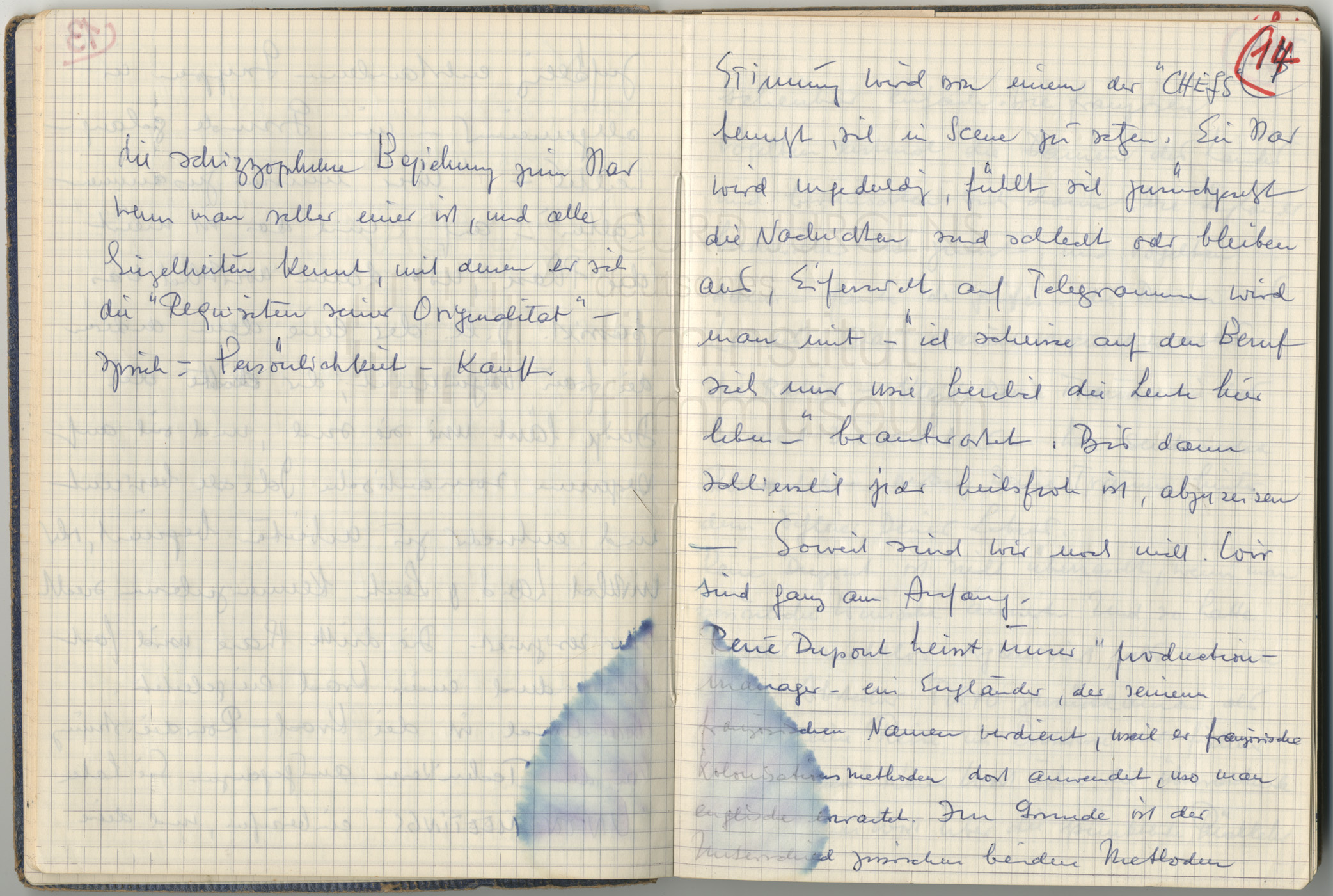 Tagebucheintragungen 1964
