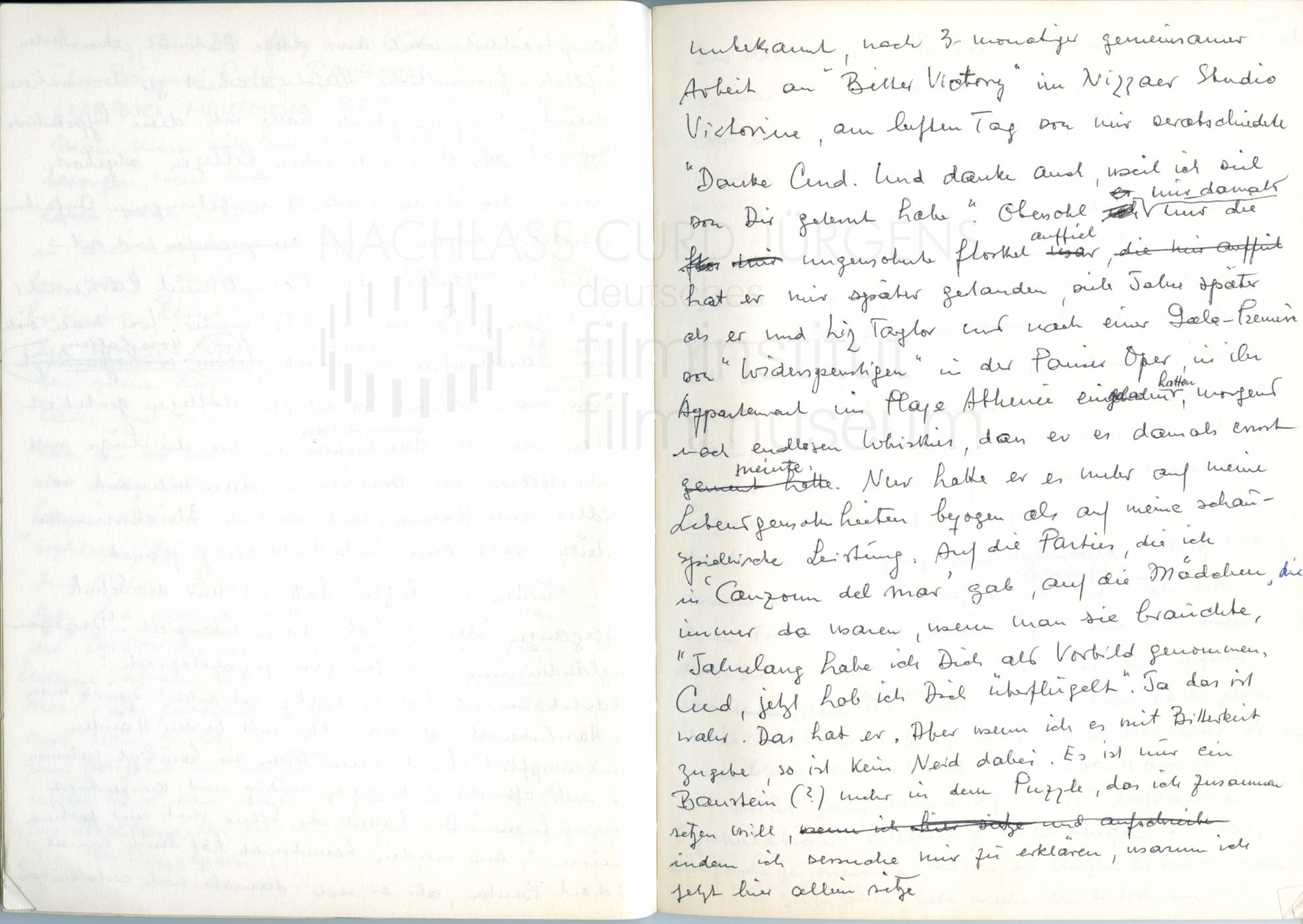 Tagebuch "Nachhilfestunden in Heimweh", 1972