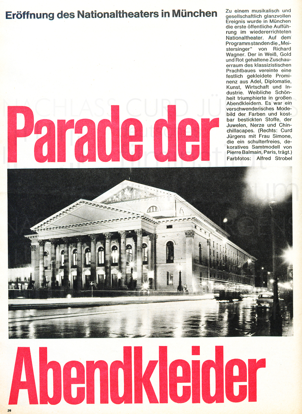Freundin Film Revue: “Parade der Abendkleider“ Nr. 27, 24.12.1963