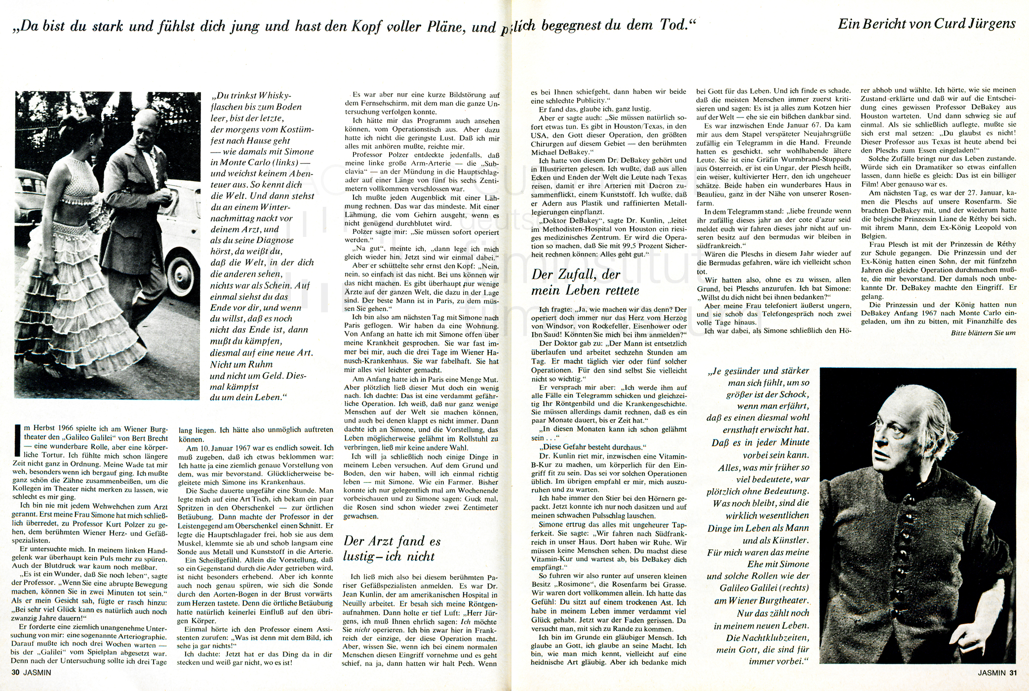 Jasmin: „Fünf Zentimeter Kunststoff in der Brust“, Nr. 6, 1968