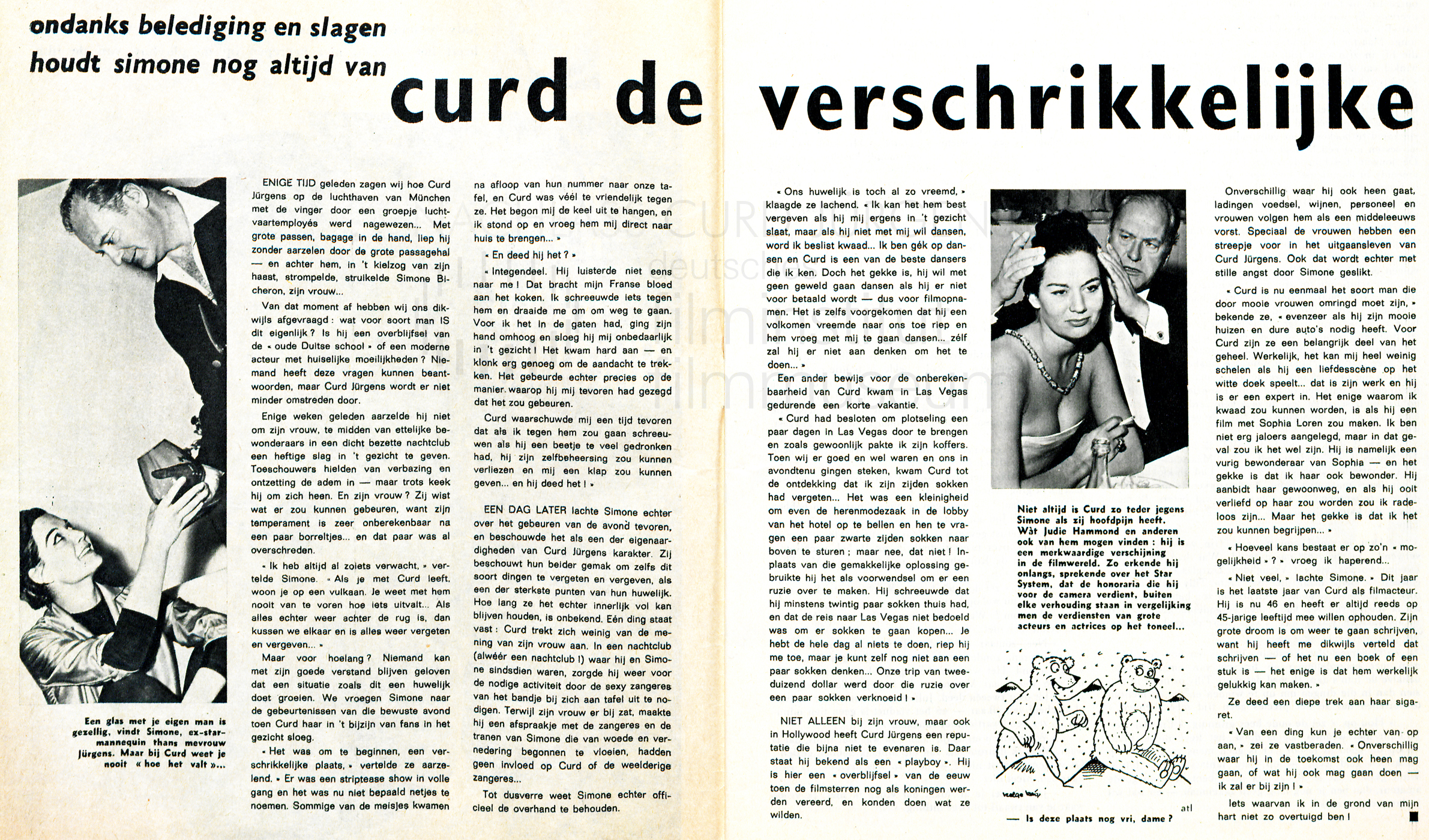 Piccolo: "Een vrouw kijkt naar Curd Jurgens“, Nr. 710, 1962