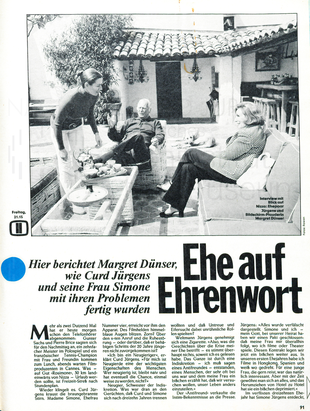 Hoerzu: "Ehe auf Ehrenwort", 1972