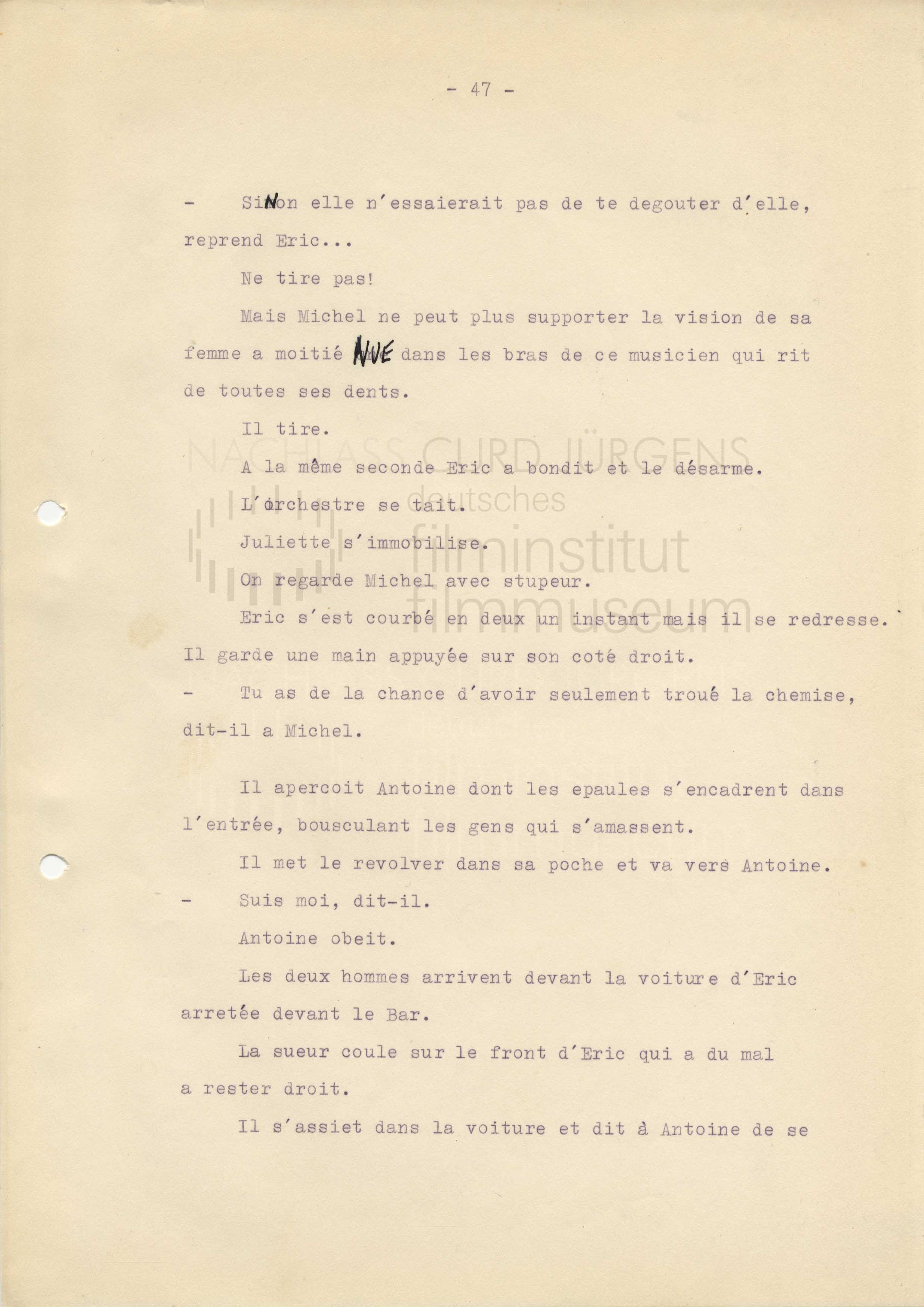 ET DIEU CRÉA LA FEMME (1956) Drehbuch (Auszug) 2