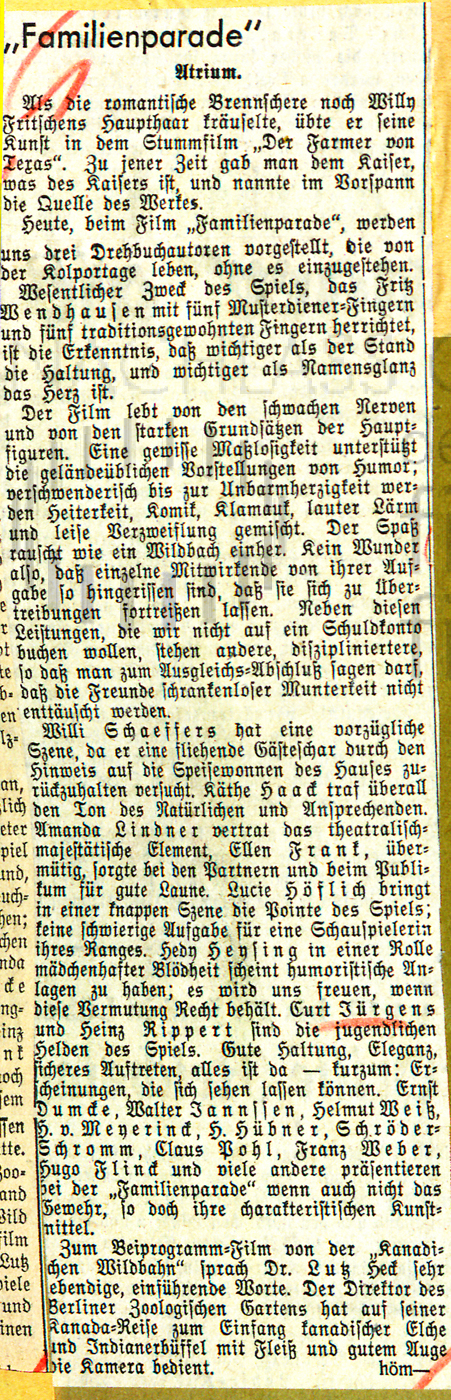 Völkischer Beobachter: "Familienparade", 19.5.1936