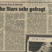 Abendzeitung München: "Deutsche Stars sehr gefragt"