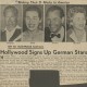 N.N.: "Hollywood Signs Up German Stars", 15.3.1956