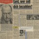 Welt am Sonnabend: "Curd, wer soll dich bezahlen?", 12.10.1957