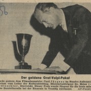Fränkische Presse: "Der goldene Graf-Volpi-Pokal", 10.11.1955