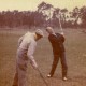 Curd und Simone beim Golfen, 1960er Jahre