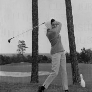 PR-Foto, Curd und Simone privat, Golf, 1962
