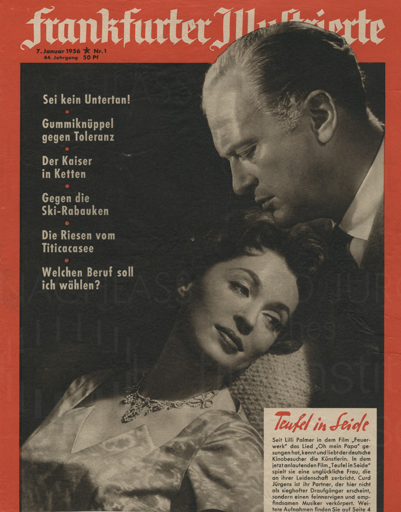 TEUFEL IN SEIDE (1955) Frankfurter Illustrierte, 7.1.1956