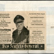DES TEUFELS GENERAL (1955) Dokumentation der Werbemaßnahmen, 23.2.1955, Hannover (Weltspiele)