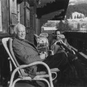 PR-Foto, Curd und Margie, Gstaad, Ende 1970er