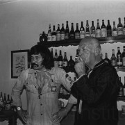 Curd Jürgens auf einem Fest von Franz Antel, 1979