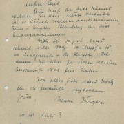 Mara Jürgens an Curd Jürgens. Oberammergau, 7.5.1946