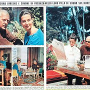 Oggi Illustrato: „Curd Jurgens e Simone in vacanza nella loro villa di sogno sul mare“, Nr. 22, 1964
